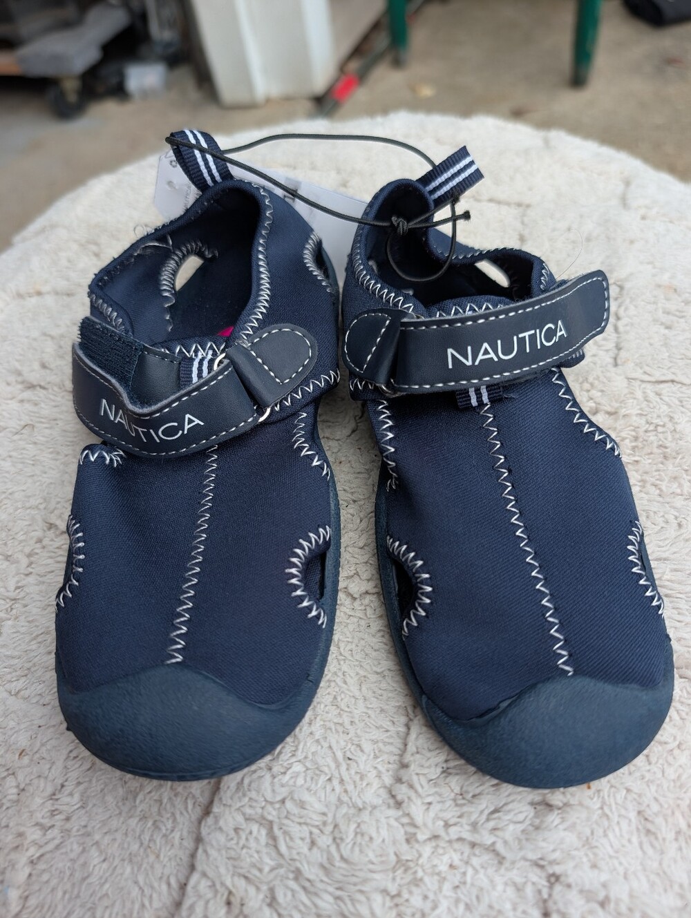 Boys Nautica Navy Blue Water Shoes Sandals Size 11